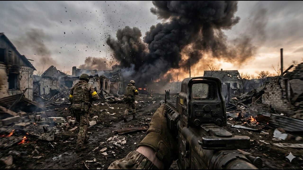 War in Ukraine | Eastern Front Village Operation | GoPro Combat Footage