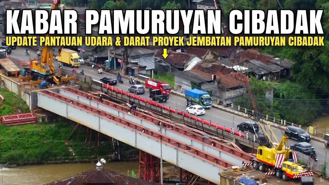 Proyek Jembatan Pamuruyan Cibadak Terbaru 14 Februari 2026 | Video Drone Jembatan Pamuruyan Cibadak