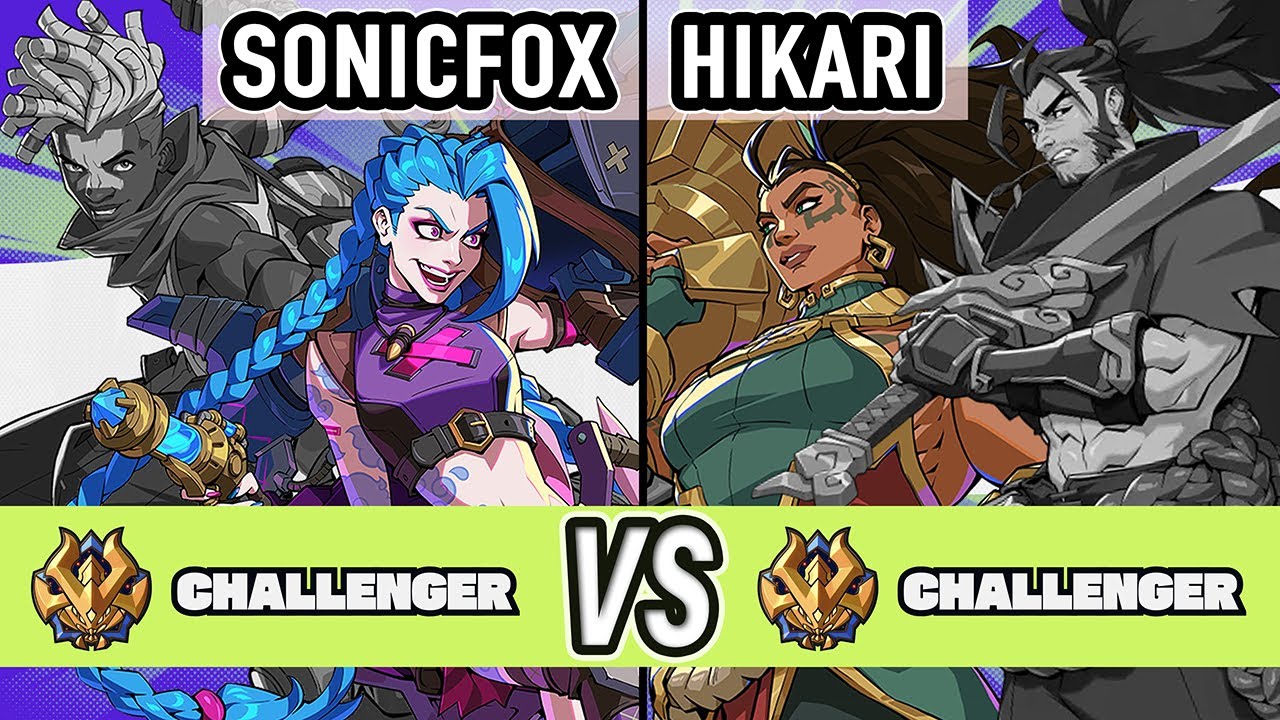 2XKO ▰ SonicFox (Jinx / Ekko) vs Hikari (Illaoi / Yasuo) ▰ High Level Gameplay