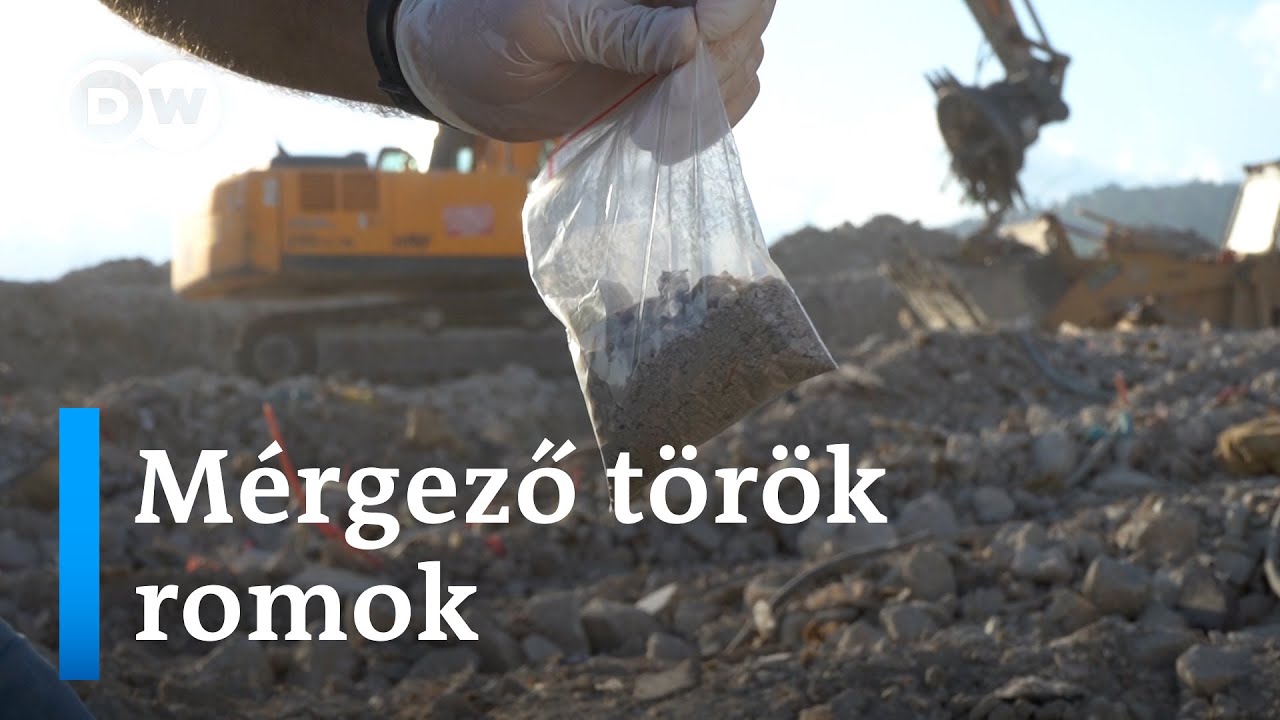Földrengés után azbesztveszély Törökországban | Az összedőlt épületek törmeléke mérgezi az embereket
