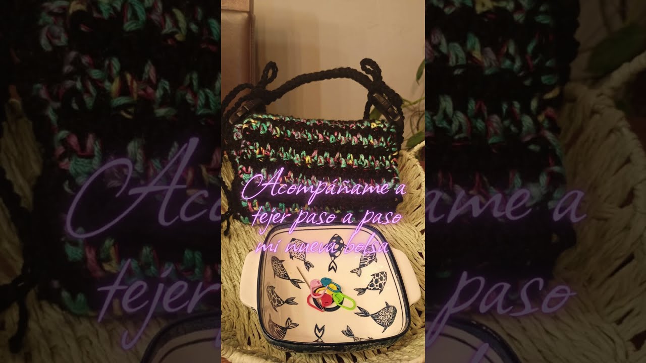 Cómo hice esta bolsa tejida a mano | Paso a paso en crochet 🧶