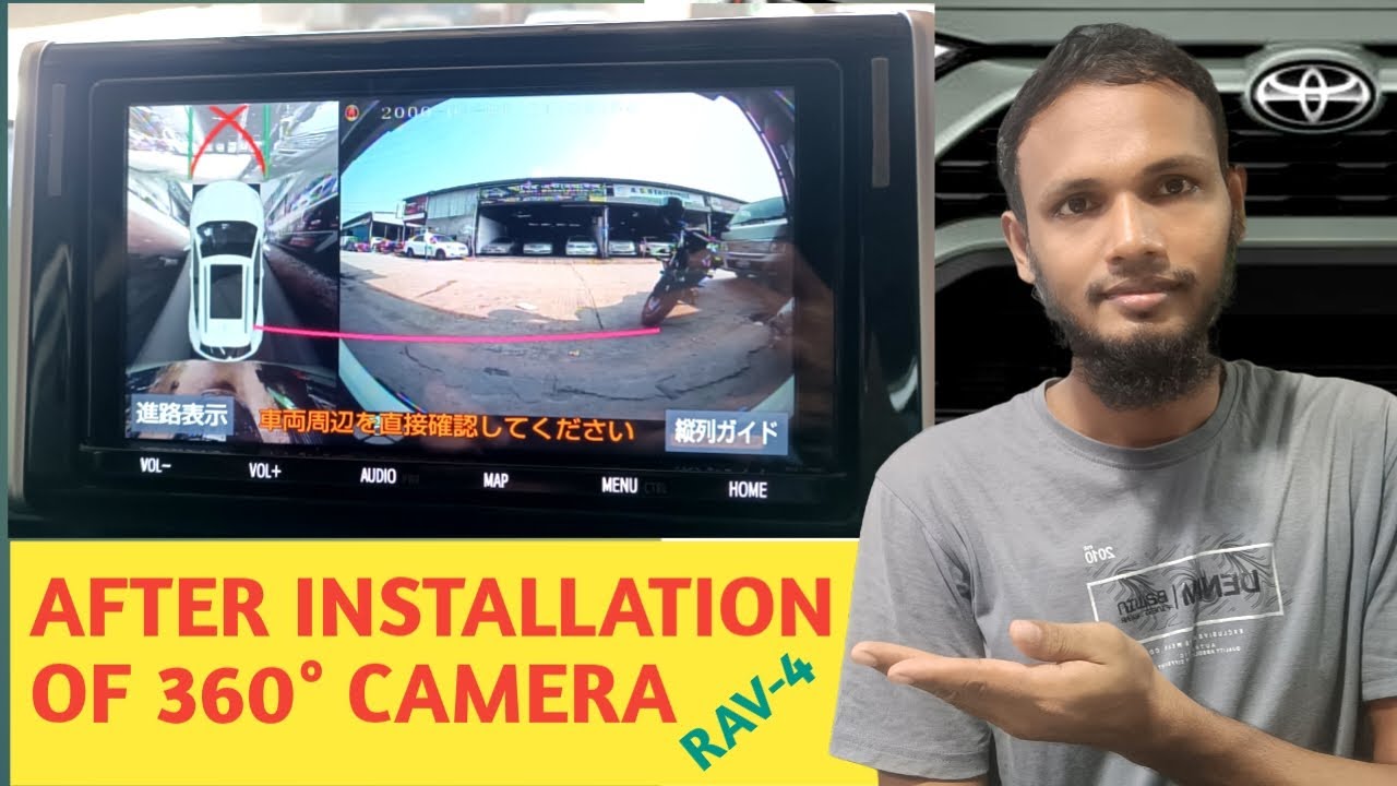 RAV-4 2020 AFTER INSTALLATION OF 360° CAMERA NSZT-Y68T.