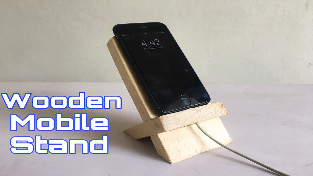 How to Make Wooden Mobile Stand for Desk | wooden Mobile charging stand | Phone Stand