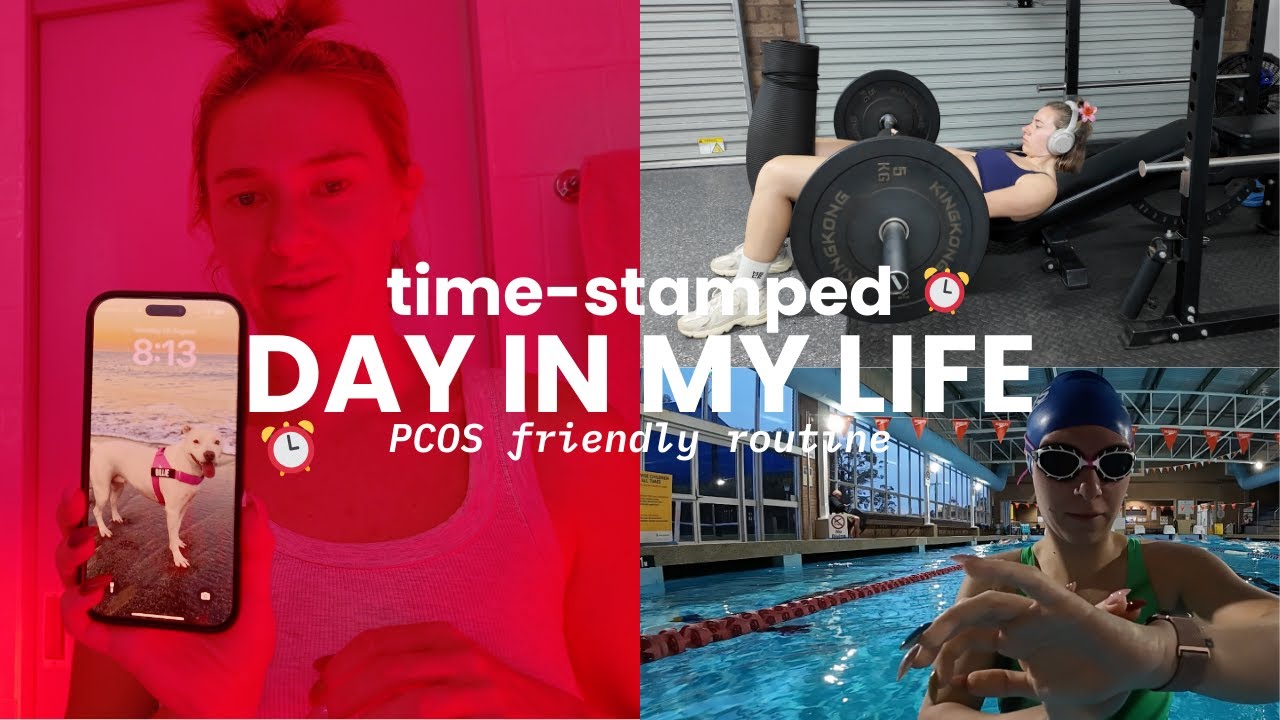 PCOS Day in the Life: Fitness, Meals, Work & Healing Routine ✨