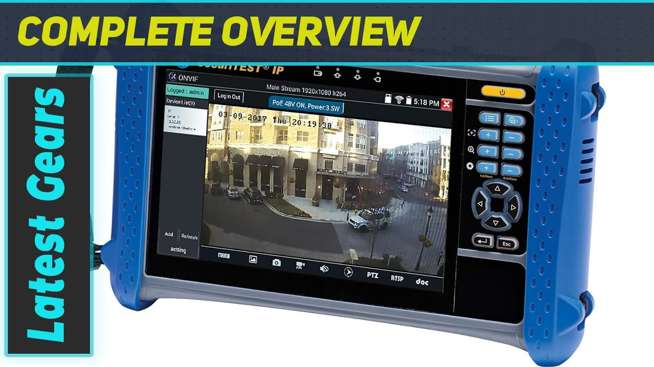 Ideal Industries R171000 SecuriTEST IP Digital/Analog/HD Coax CCTV Tester - The Ultimate Tool