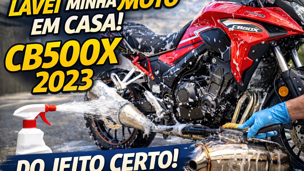De Suja a Impecável! Lavagem Detalhada na CB500X 2023