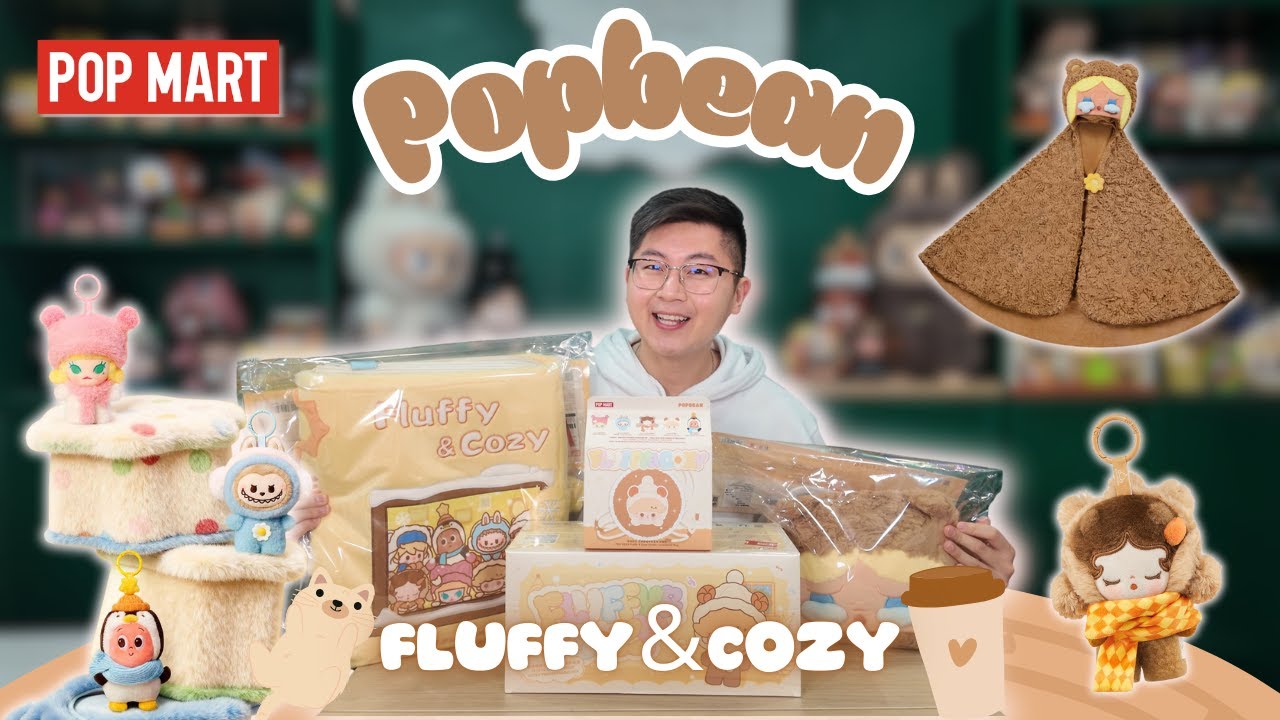 ТАК УЮТНО! НОВИНКА! POP MART POP BEAN ПУШИСТЫЙ И УЮТНЫЙ 🧸 Одеяло, подушка, сумка, плюшевая подвеска