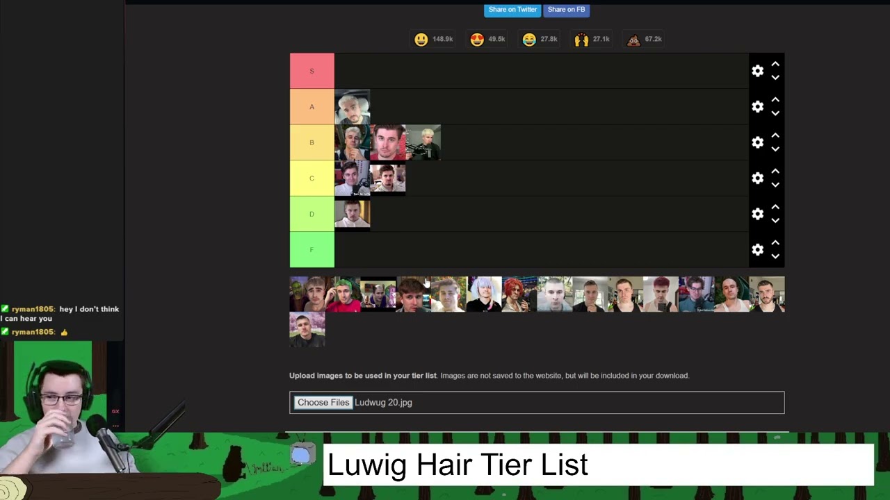 🧐🤫Ludwig Hair Tier List then Playing Warhammer Dark