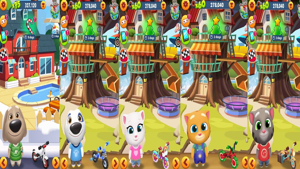 Tom Gold Run.Been vs Hank vs Angela vs Ginger vs Tom Gameplay Android#46