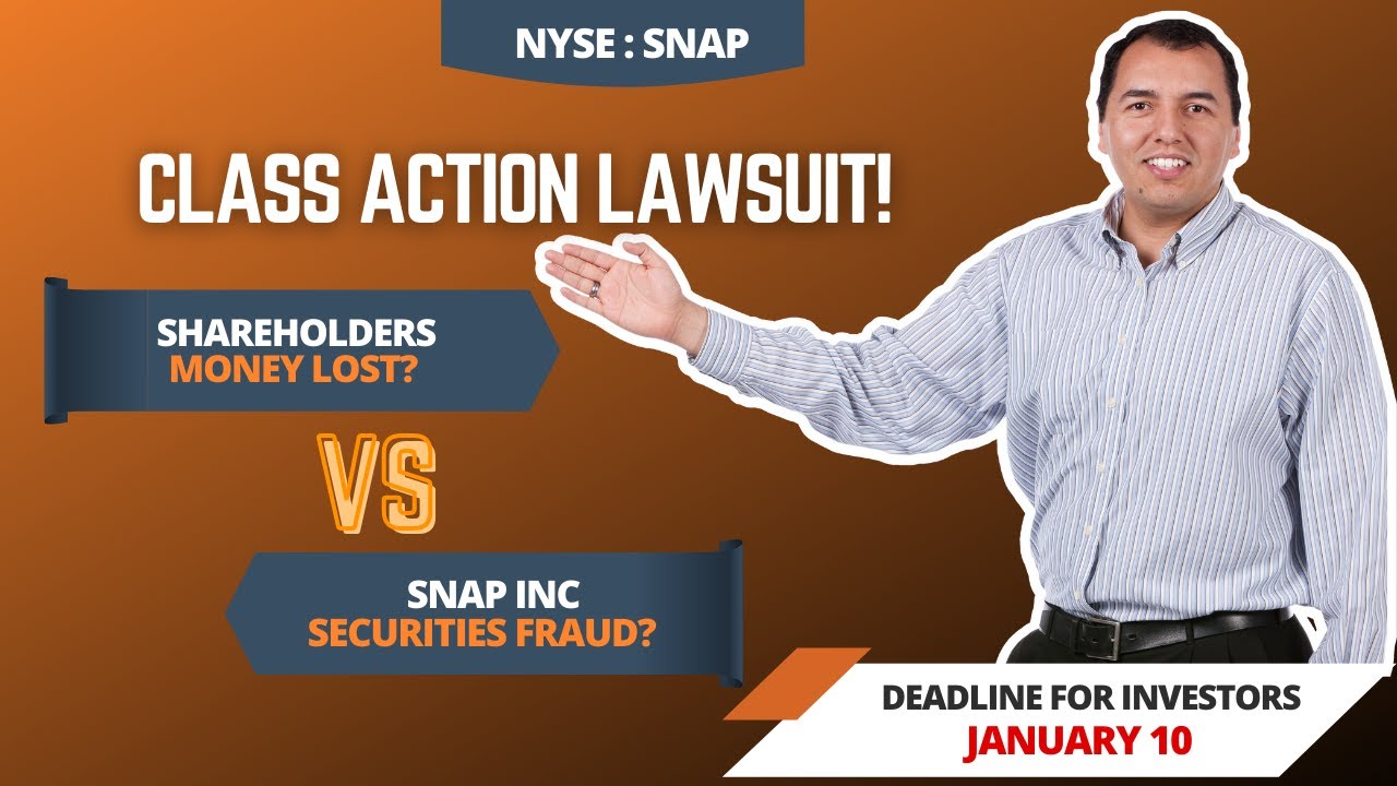 SNAP (#SNAP) SNAP Stock 📉 SHAREHOLDERS In Snap Inc Securities Class Action $SNAP