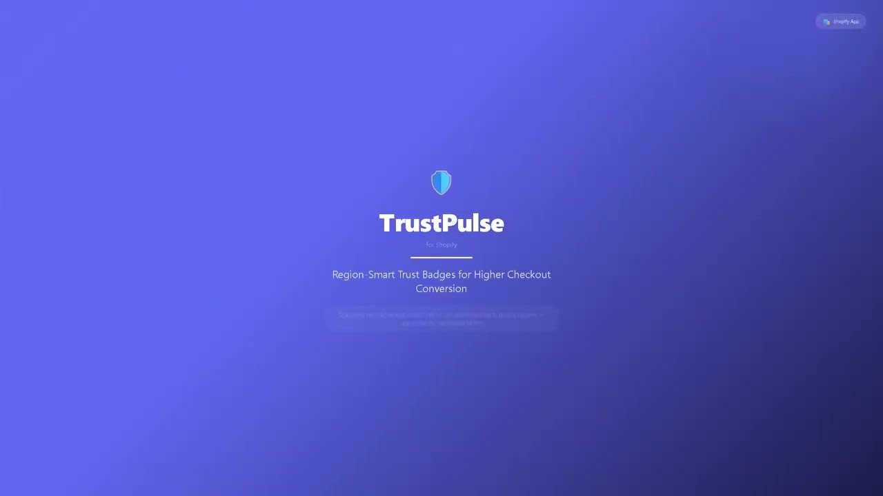 TrustPulse &mdash; Region-Smart Trust Badges for Shopify (Demo 2026)