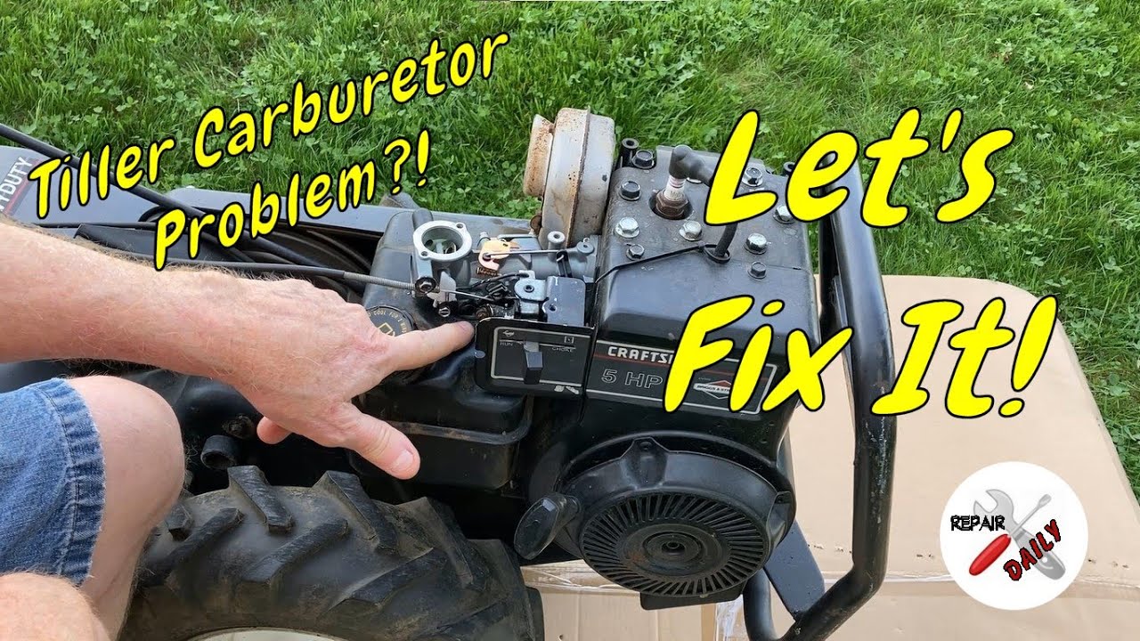 Проблема с карбюратором культиватора Craftsman 5 HP! Сделай сам!
