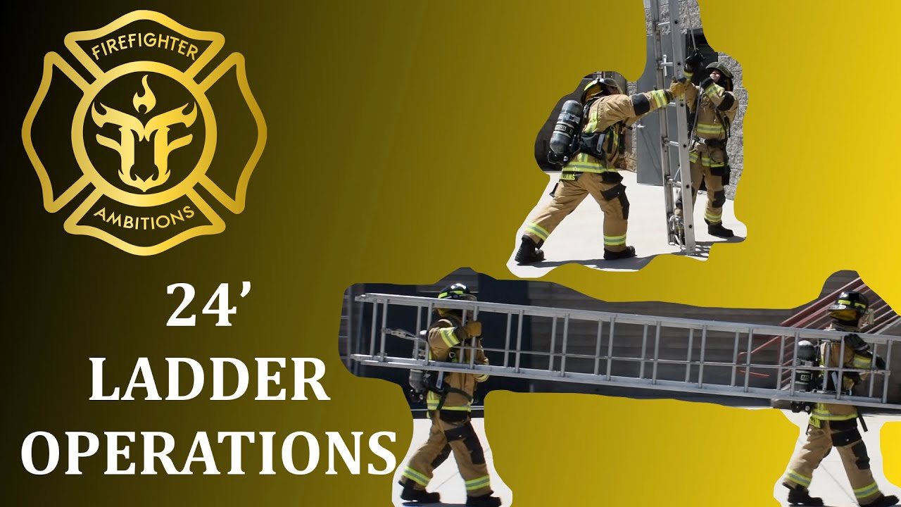 Firefighter Training: How to Deploy a 24 Foot Extension Ladder (Step-by-Step)