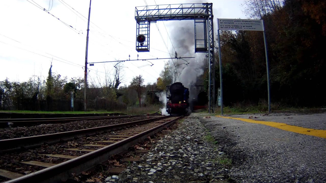 treno a vapore a corbezzi pt. locomotiva 741.