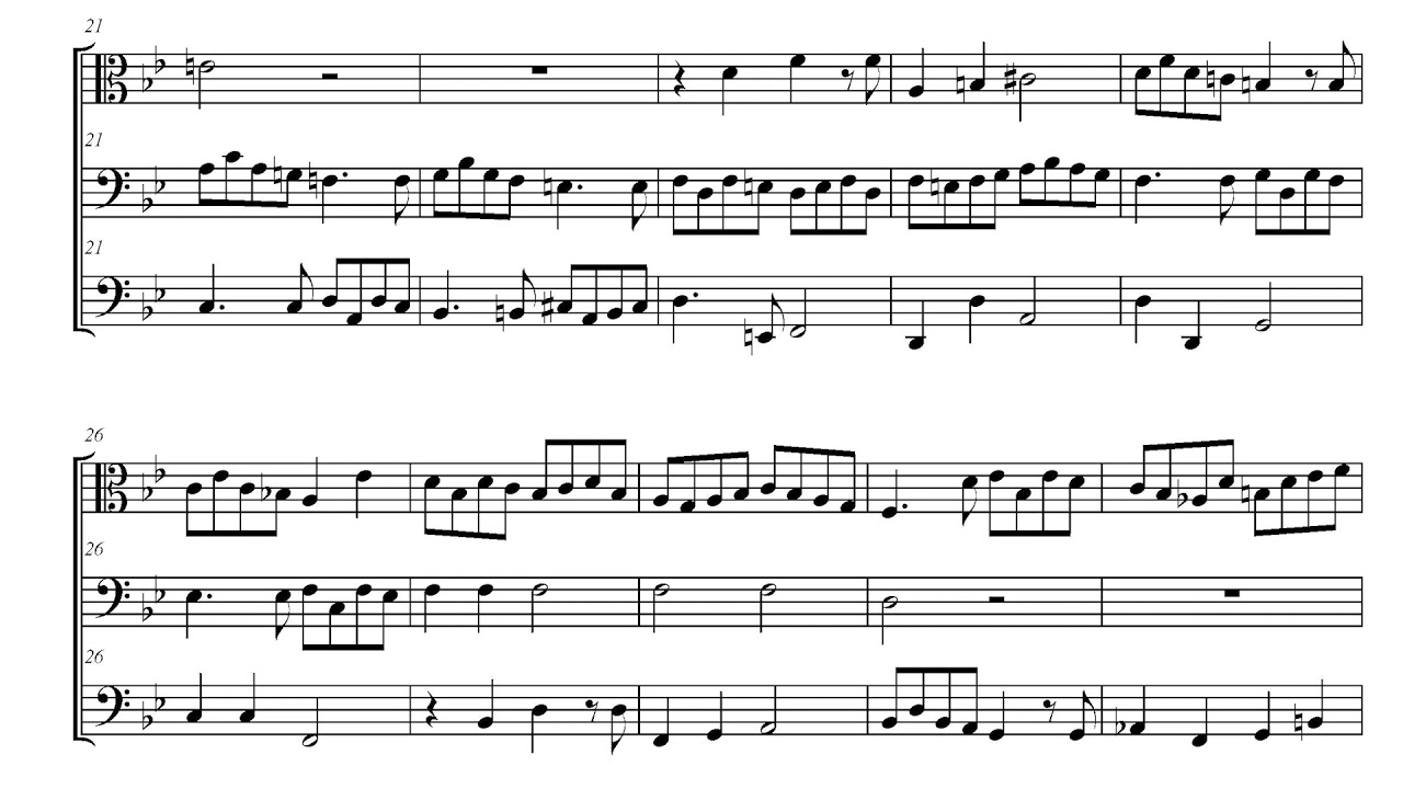 Fuga seconda a tre voci (organo)