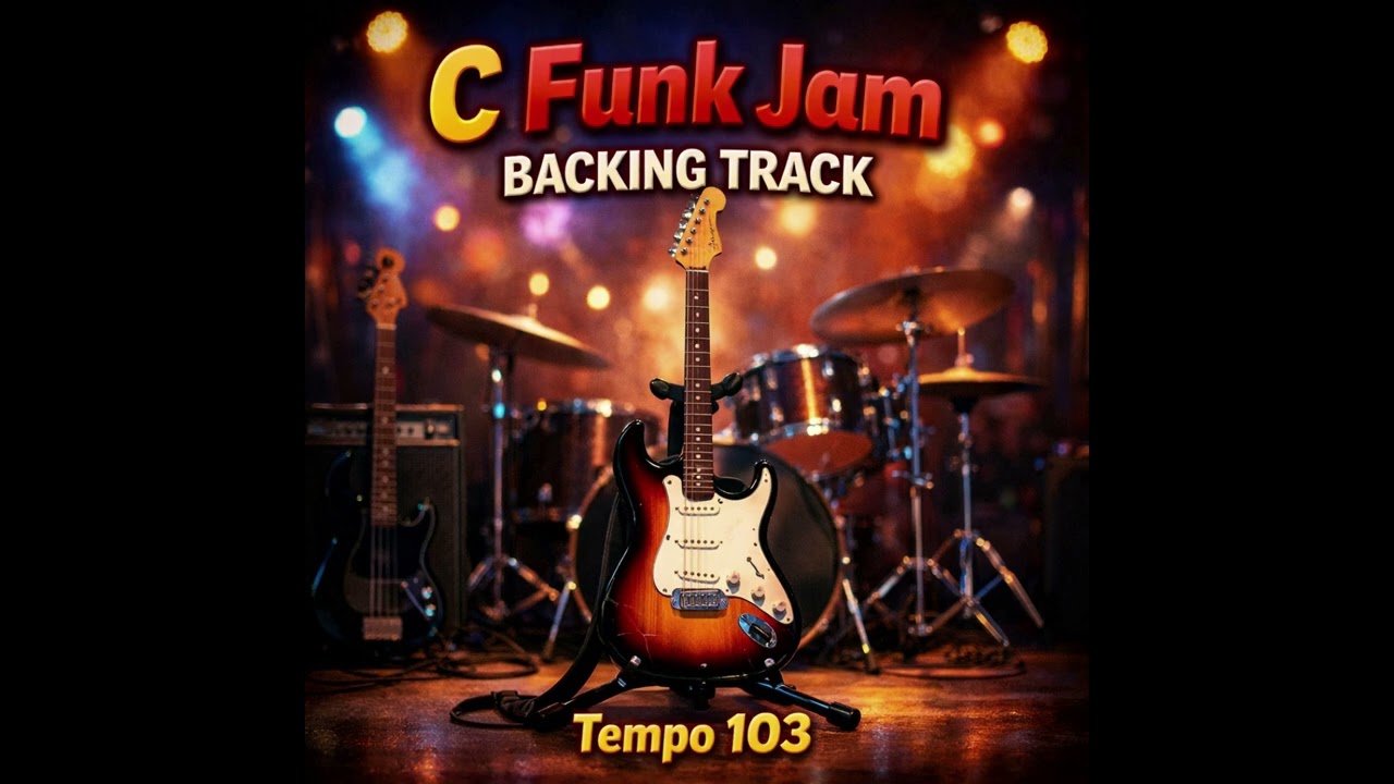 C Funk Backing Track | 103 BPM | Guitar Practice