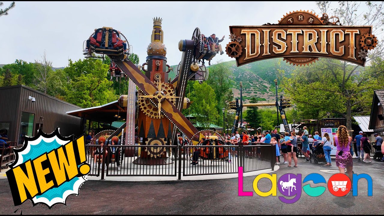 The District Grand Opening FULL Tour + All Ride POVs! - Lagoon Amusement Park