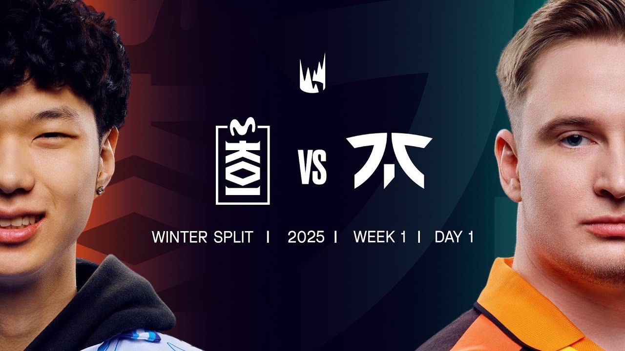 MKOI v FNC| 2025 LEC Winter | Week 1 Day 1 | MKOI vs. Fnatic