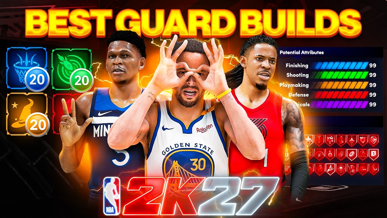 ЛУЧШИЕ БИЛДЫ ЗАЩИТНИКОВ в NBA 2K27! ЛУЧШИЕ БИЛДЫ &laquo;ПОЛУБОГОВ&raquo; 6'1, 6'2 и 6'3! Лучший билд 2K27