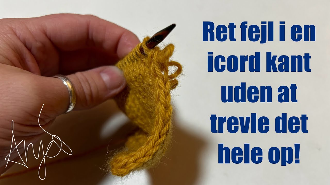 Ret fejl i en icord kant uden at trevle det hele op!