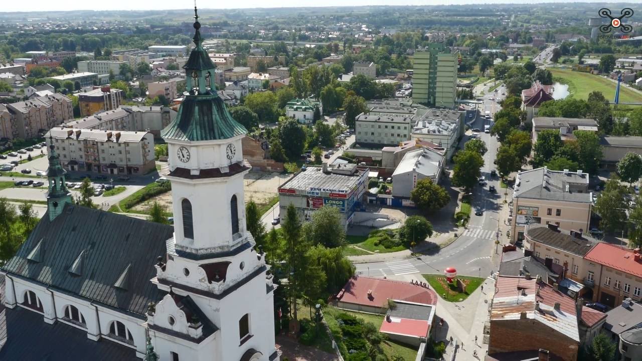 Ostrowiec Świętokrzyski i okolice z lotu ptaka - DRON DJI S900 + Panasonic GH4 (rozdzielczość 4K)
