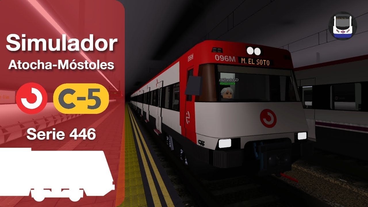 C-5 Sim | Viaje entre las estaciones de Atocha y Móstoles-El Soto, en serie 446