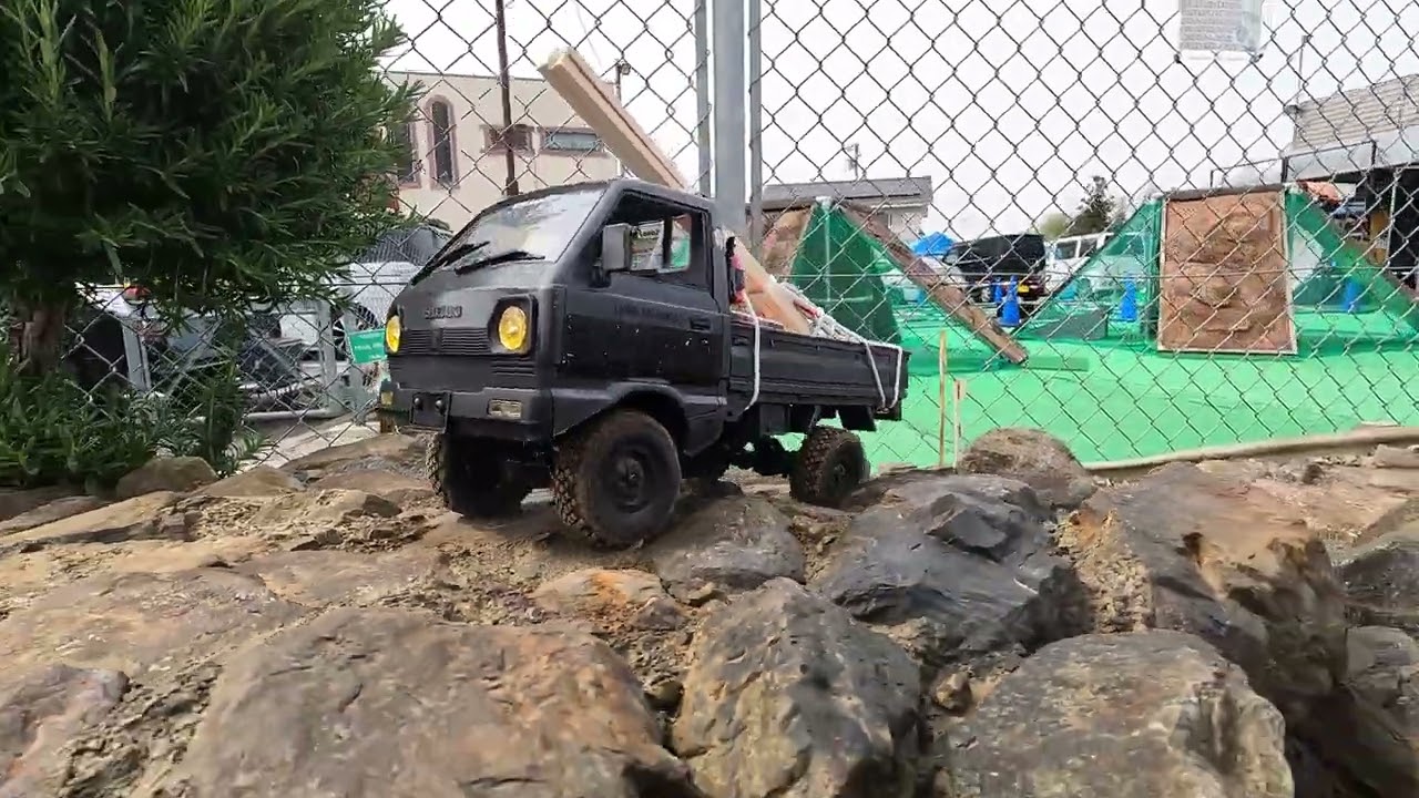 WPL D14 SUZUKICARRY 4WD リトルクラフトさん走行しました