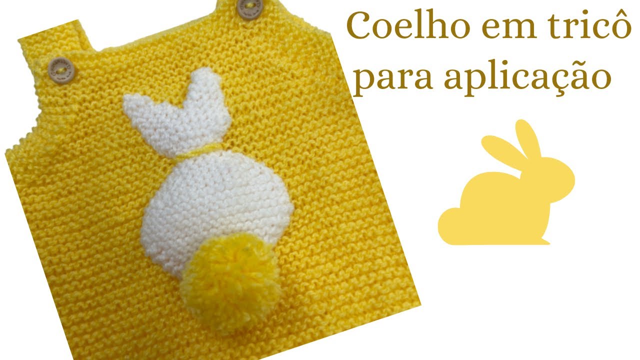 COELHO EM TRICÔ PARA APLICAÇÃO
