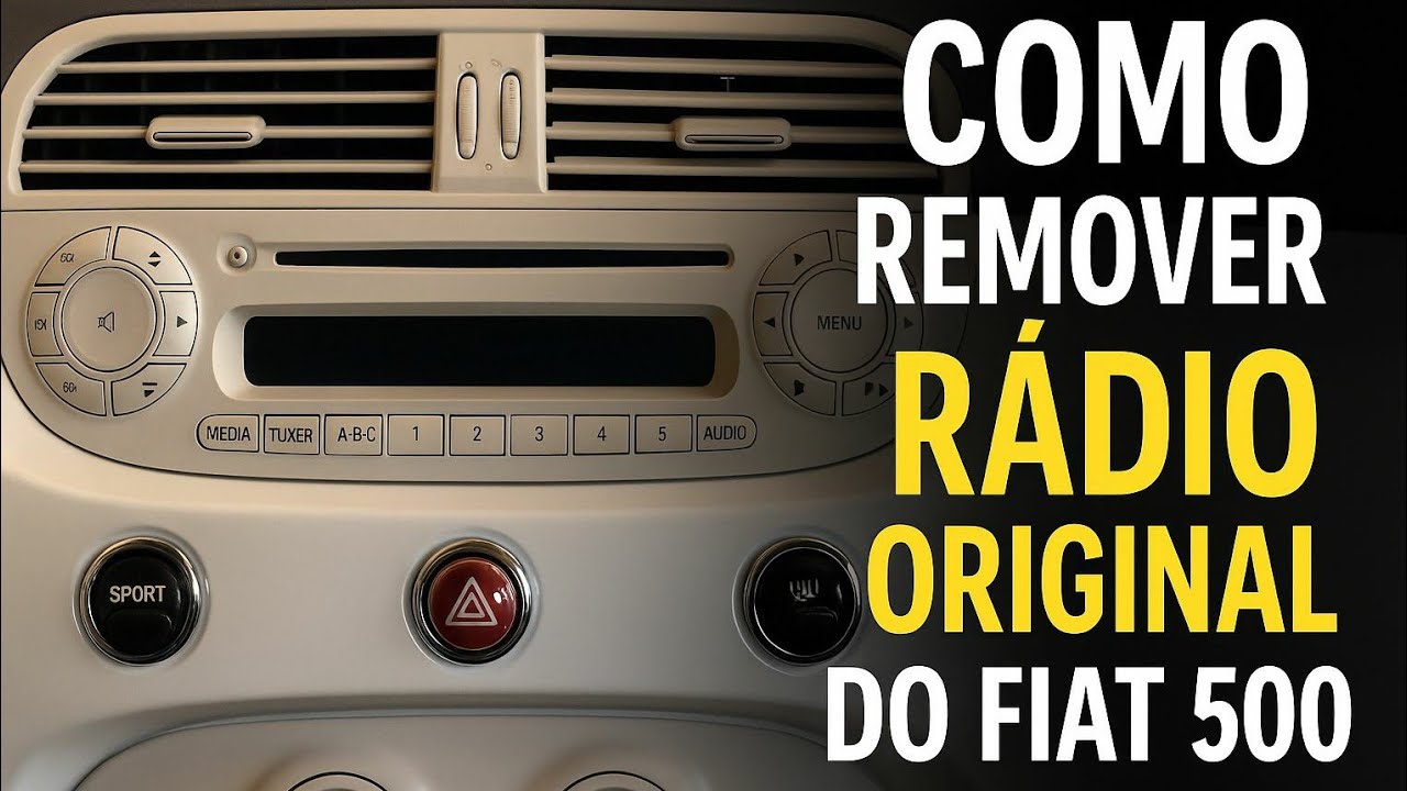 Como remover o rádio original do Fiat 500 🚙