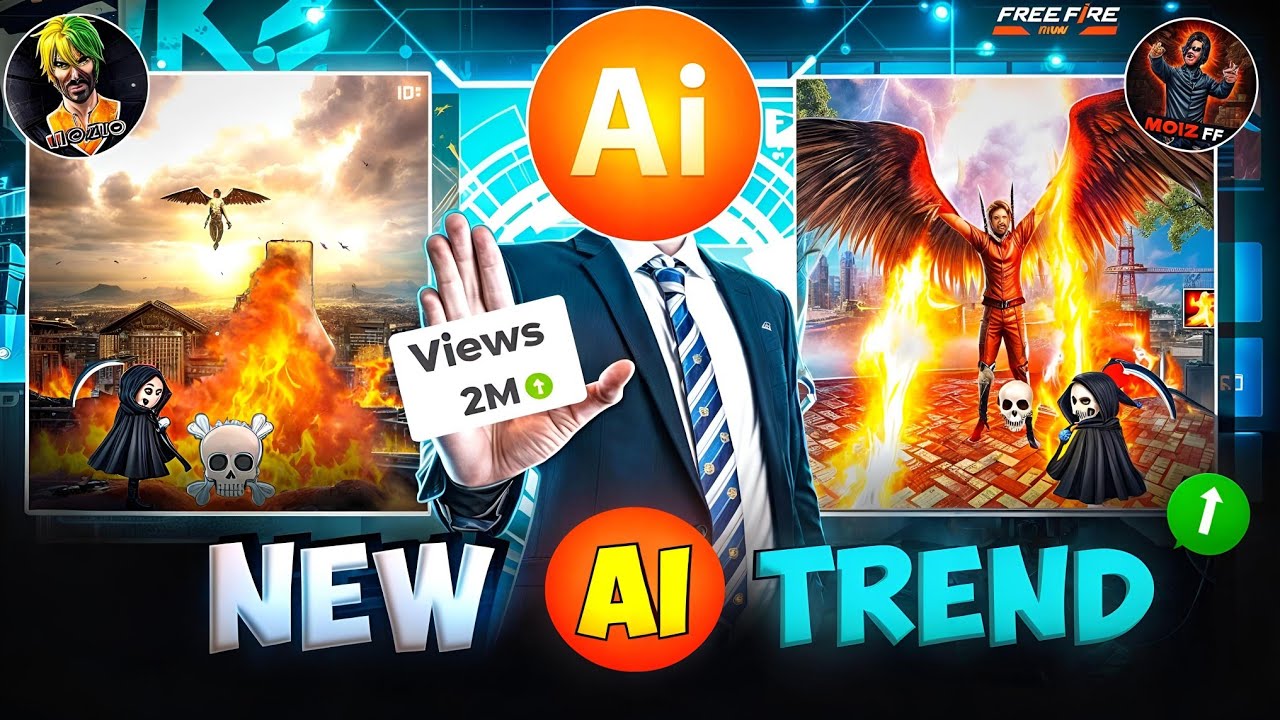 NEW TREND AI EDITING TUTORIAL In CAPCUT / VIRAL Flying Editing Like  @Z@Ro_زورو  @Moiz FF 🪽✈️