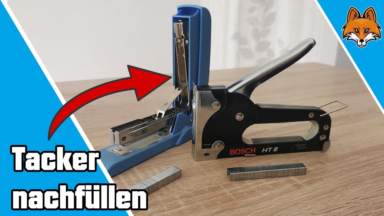 Tacker nachfüllen - neue Klammern einsetzen Anleitung 📌✅