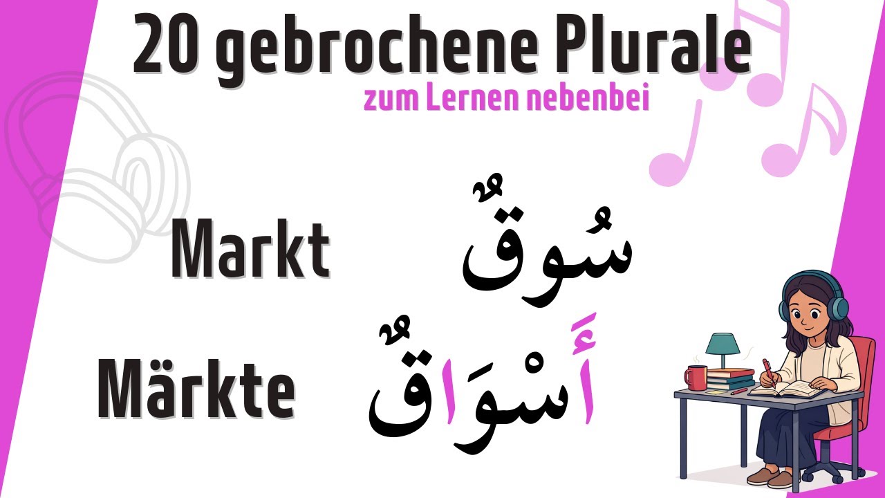 Arabische Vokabeln nebenbei lernen (2): 20 gebrochene Plurale zum Anhören