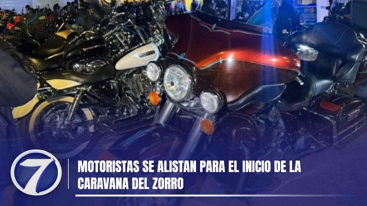 Motoristas se alistan para el inicio de la Caravana del Zorro