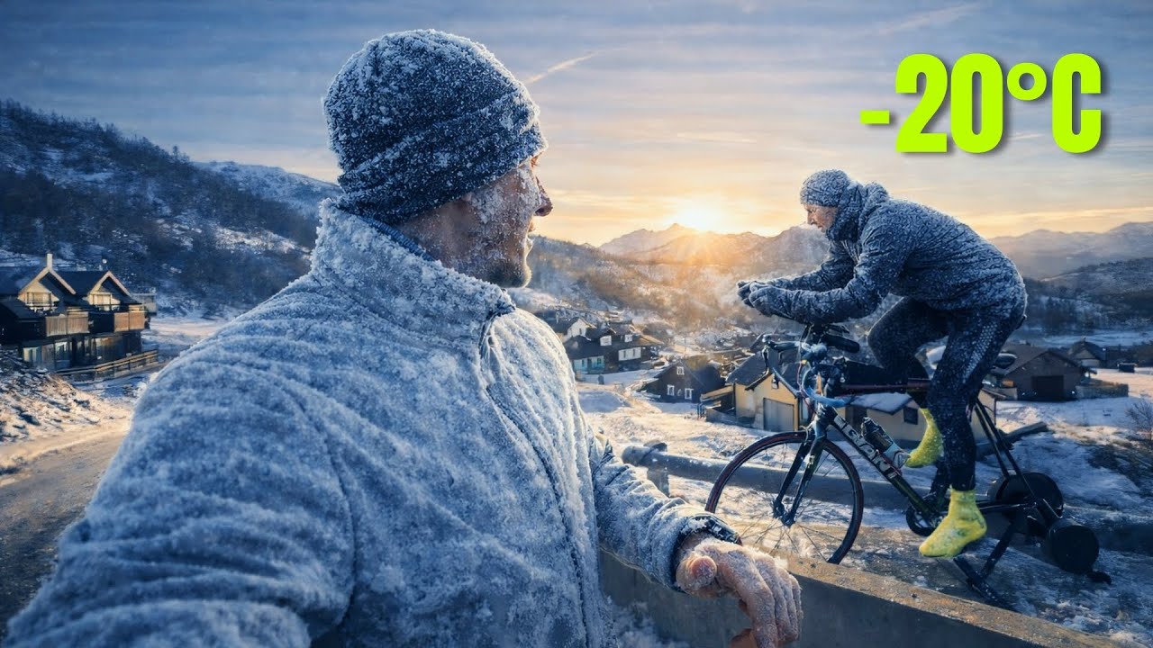 DAS ist Wahnsinn: Radfahren & Laufen am Gefrierpunkt! (-20°C) | Folge 25