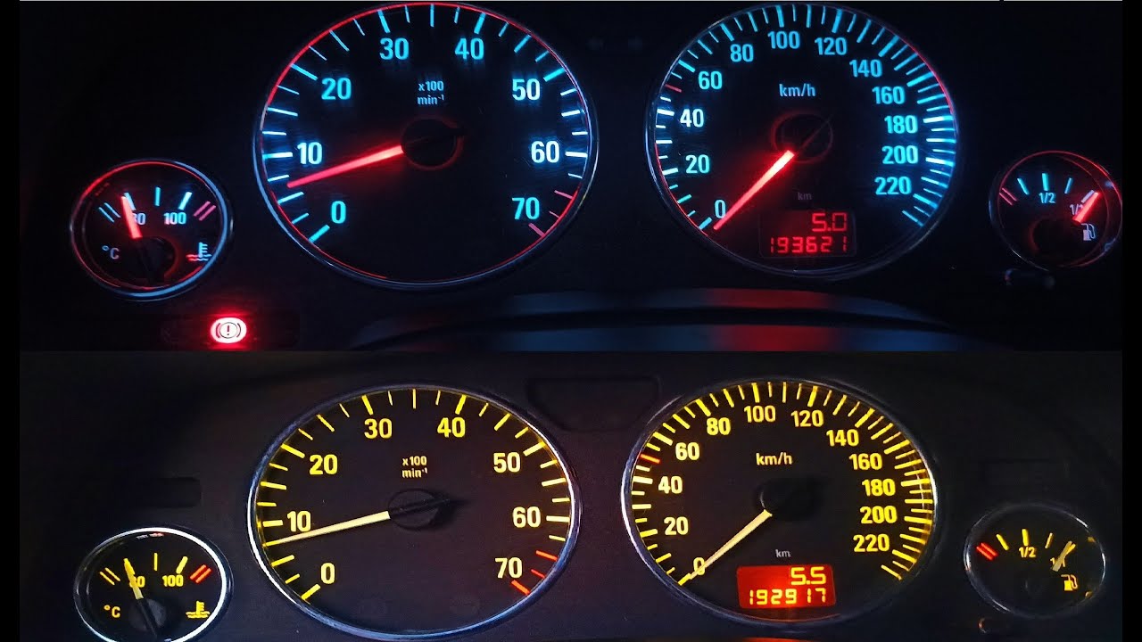 Opel Astra G - Светодиодная подсветка приборной панели