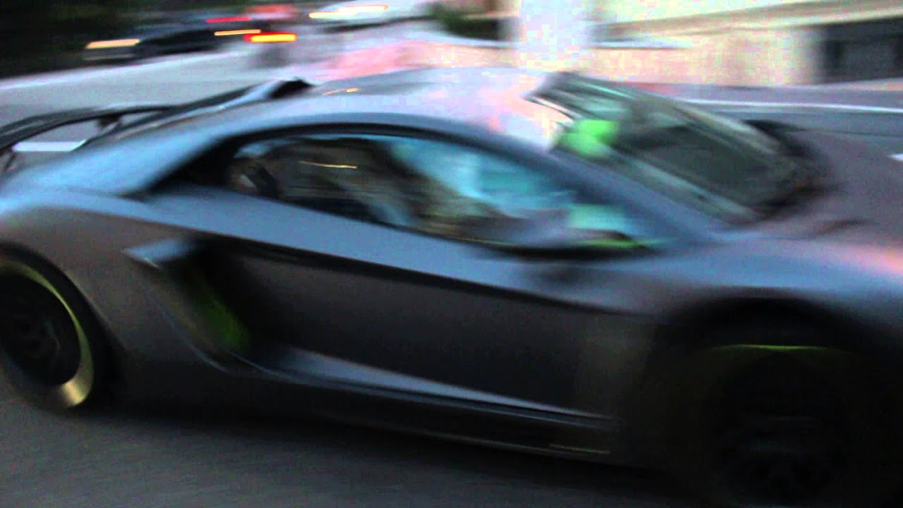 Lamborghini Aventador Hamann Nervudo take off sound Monaco