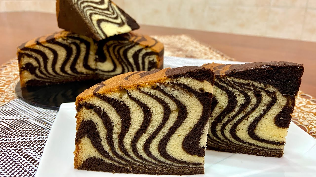 Kek Marble Moist Sedap Dan Mudah | Sukatan cawan