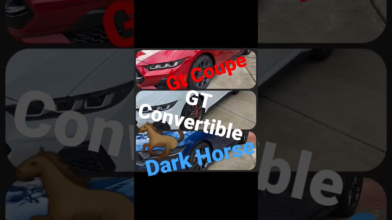 Red GT Coupe White GT Convertible  Blue Dark Horse Mustang S 650 walk around. @fordcountrylv