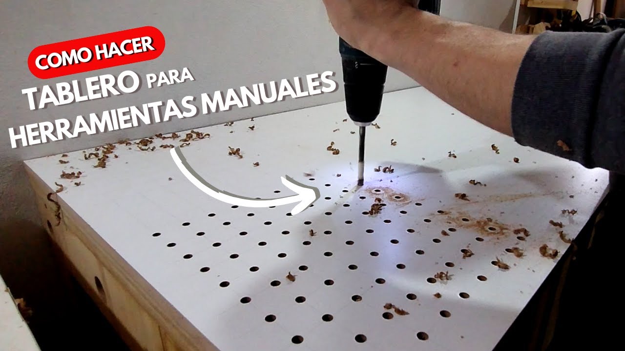 TABLERO de HERRAMIENTAS CASERO / Estilo Madero #herramientas #carpinteria