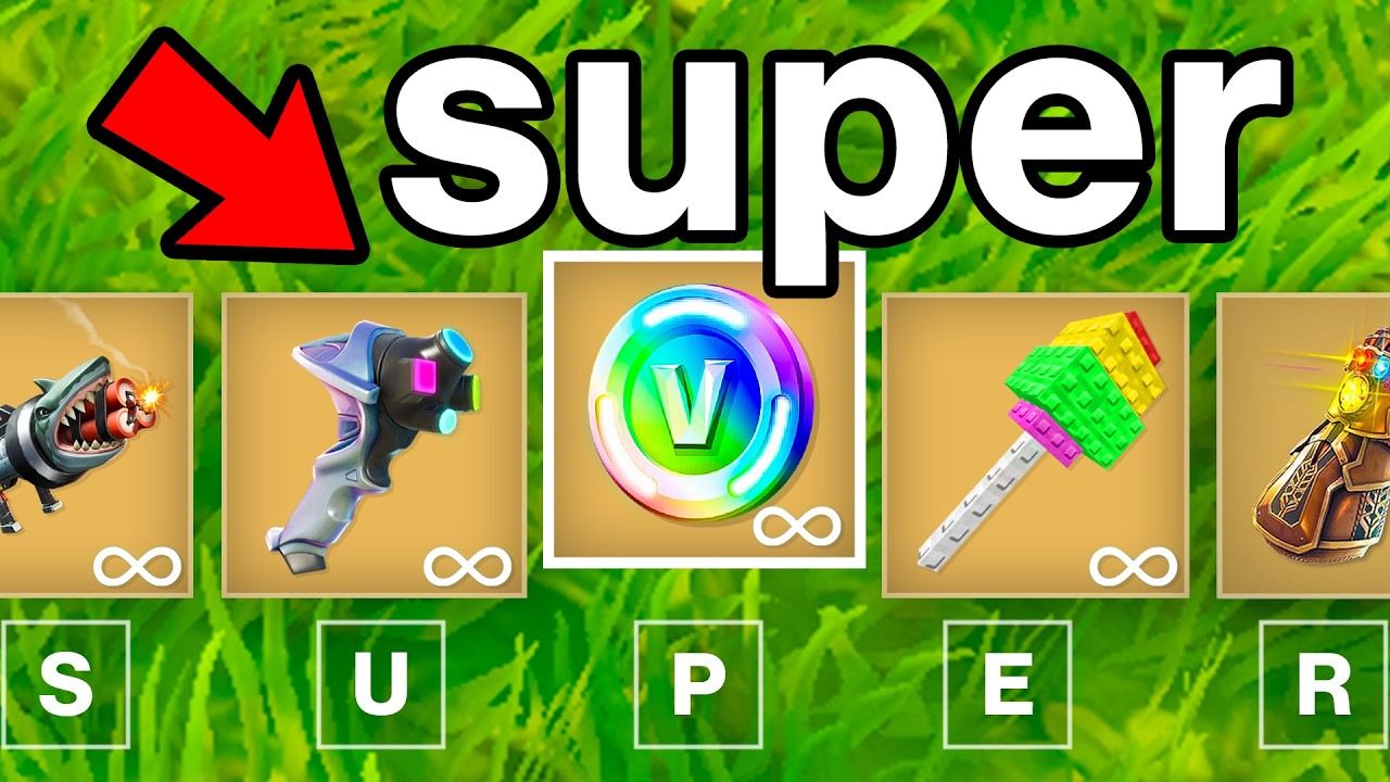 Fortnite But Everything Gives You SUPER ITEMS!