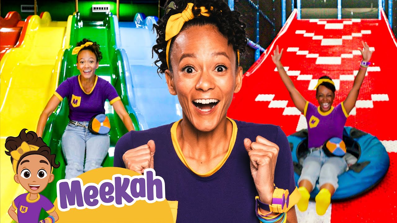 Meekah Slides & Climbs! 🛝💥🎉| Meekah's BEST Playground Slides and Obstacle Courses