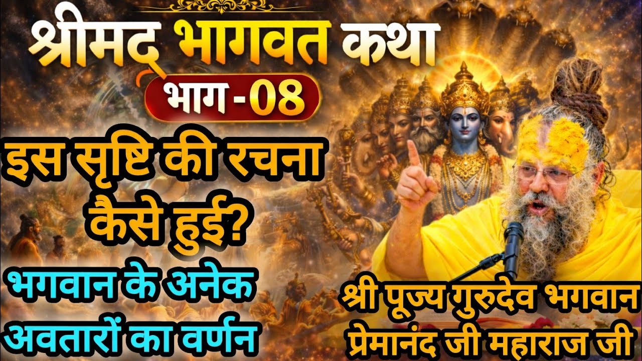 श्रीमद् भागवत कथा (भाग-08)l #premanandjimaharaj #premanandjipravachan #bhajanmarg #bhagwatkatha 