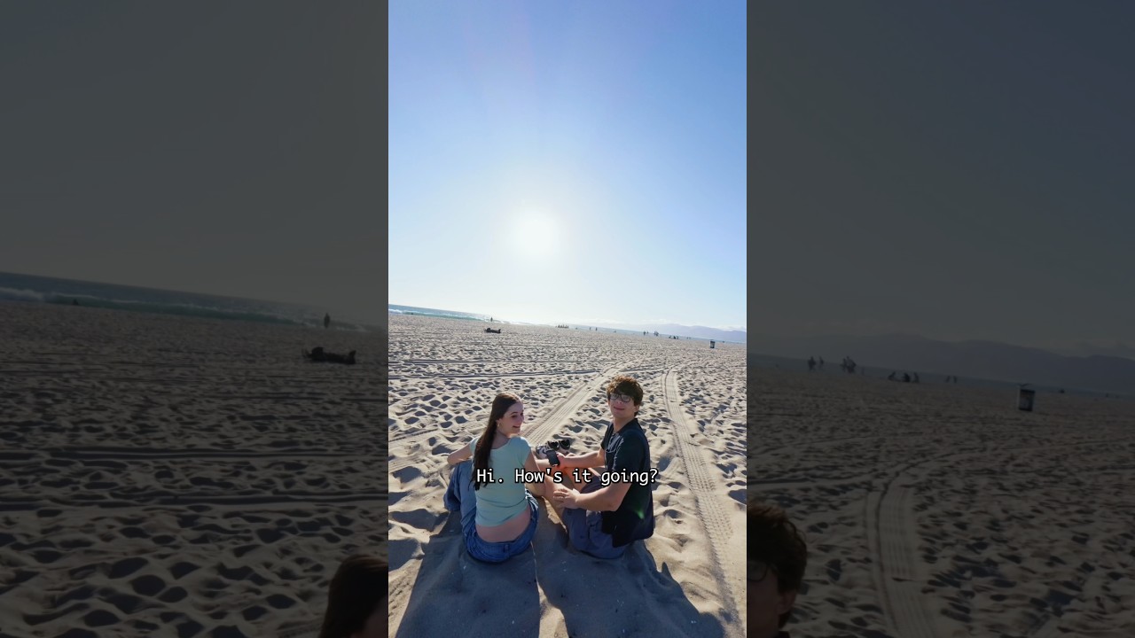 Asking cute strangers if I can make them a romantic video #cutecouple #stranger