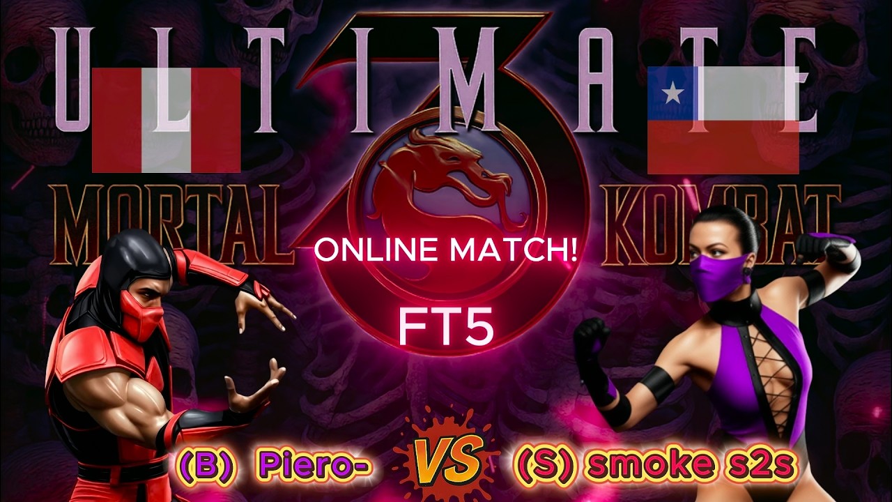 Пьеро против Смоука (s2s) - ОНЛАЙН-ИГРА! - Ultimate Mortal Kombat 3 - FT5 - 16.03.2026