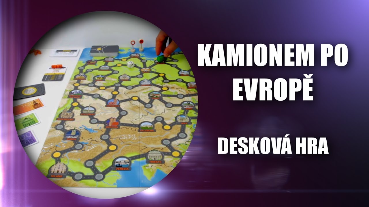 KAMIONEM PO EVROPĚ desková hra