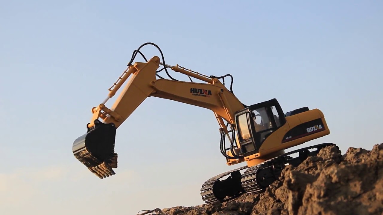15 Channel Huina Alloy Diecast Remote Control Excavator Toys RC Excavator