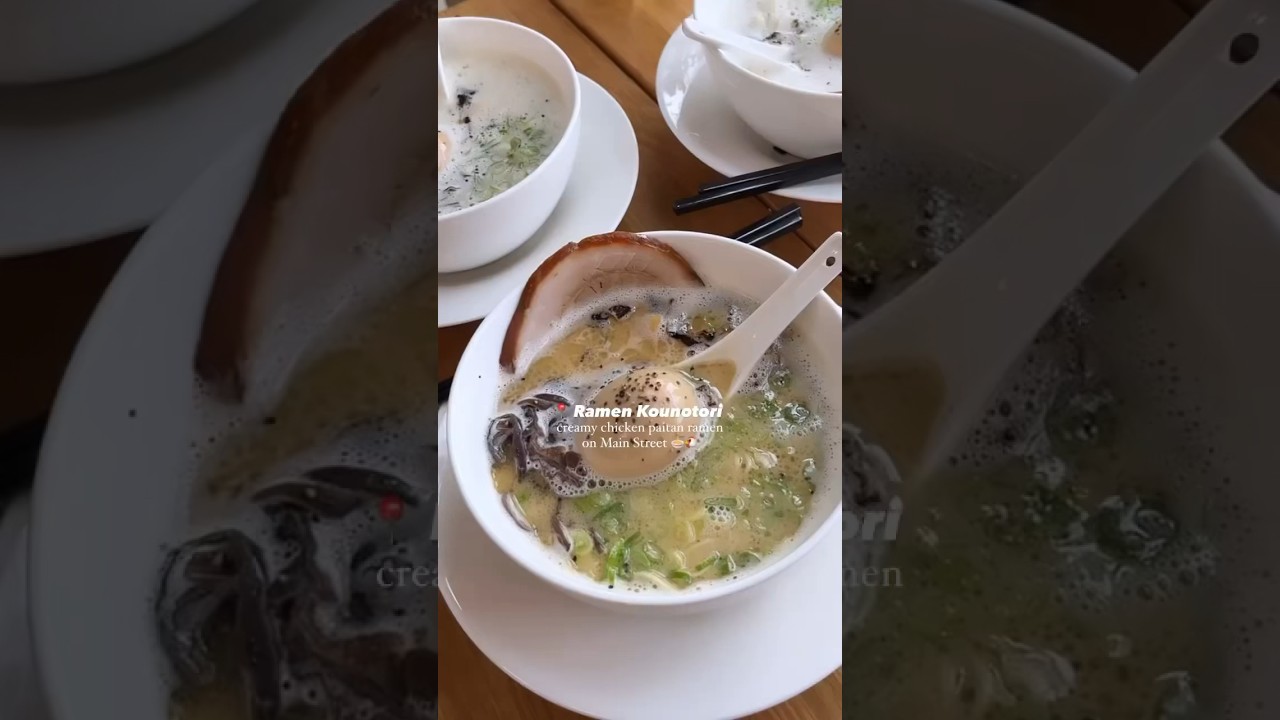 New Creamy chicken ramen in Vancouver 🍜 #vancouver #ramen #japanesefood #vancouverfood #canada
