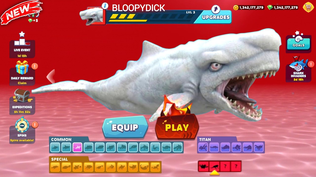 New Moby Dick Evolved Coming Soon - Hungry Shark Evolution