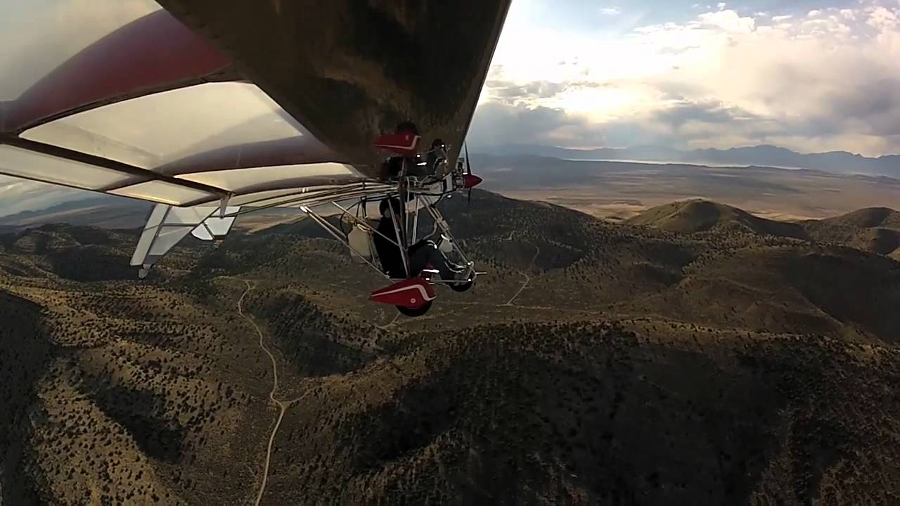 Lazair Ultralight GoPro Flight Over West Desert Utah - HD