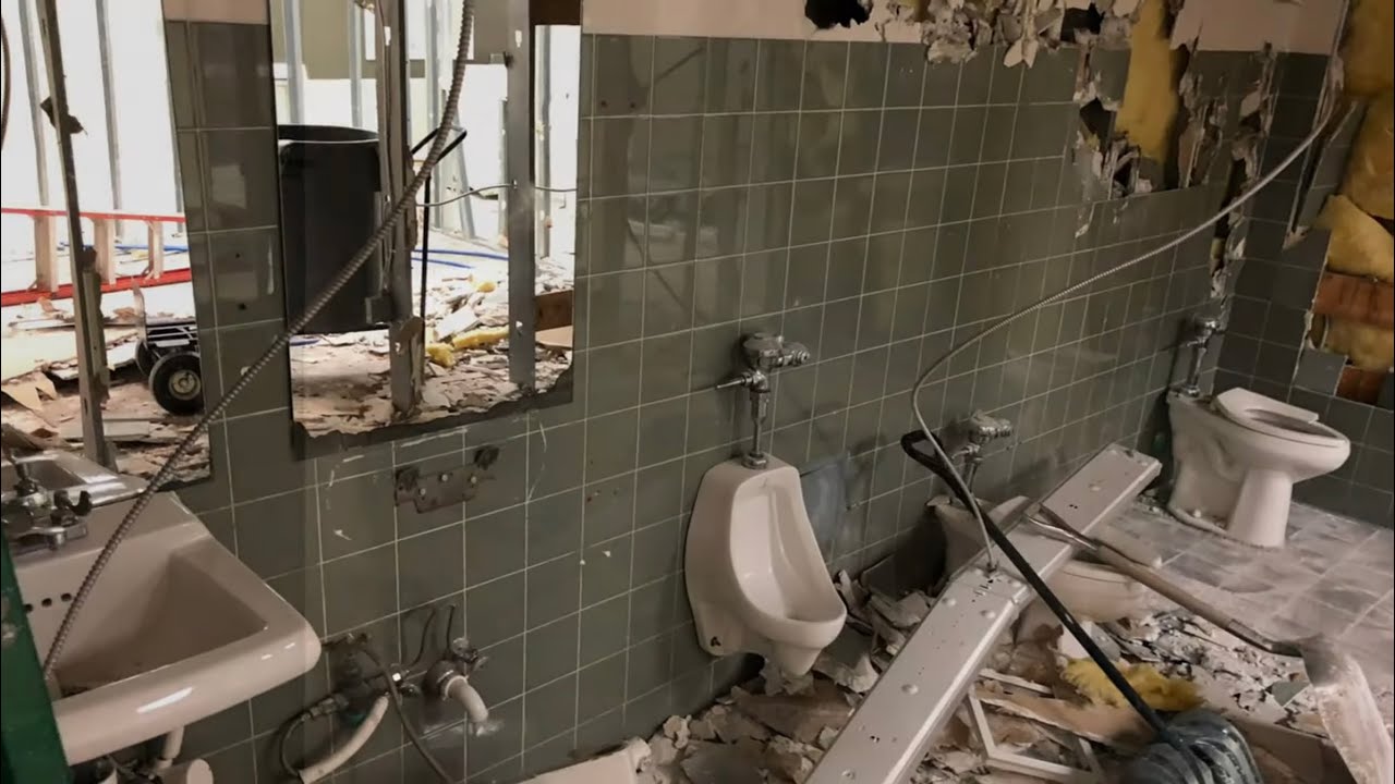 Commercial Restroom Plumbing Remodel